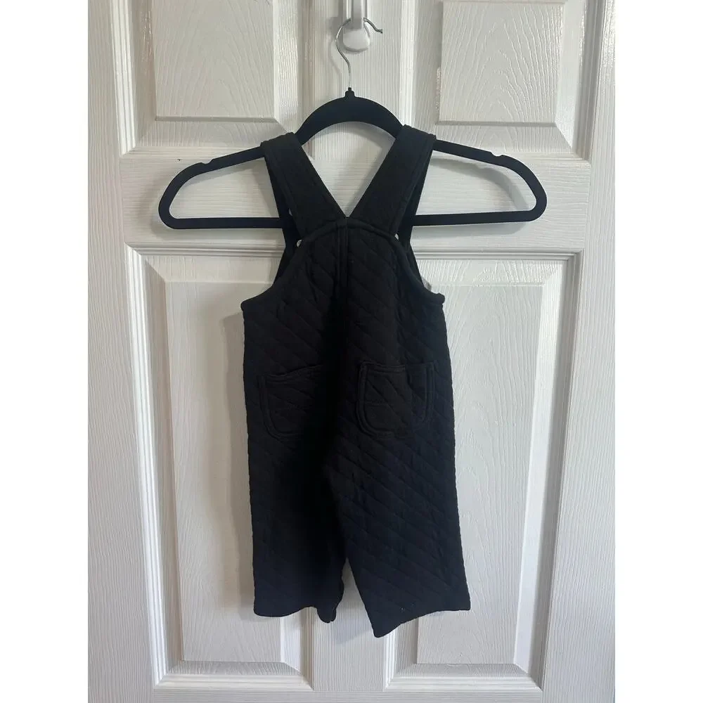 Carhartt Sz 18M Quilted Overalls Black 100% Cotton One Piece Jumpsuit GREAT